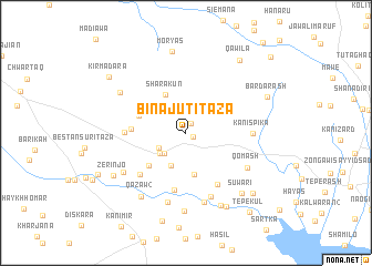 map of Binajūt-i Tāza