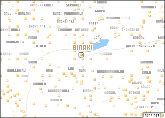 map of Binaki