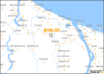 map of Binalan