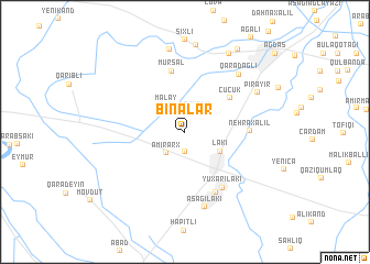 map of Binǝlǝr