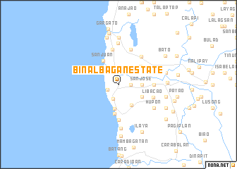 map of Binalbagan Estate