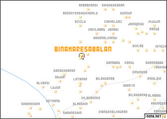 map of Bīnamār-e Sabalān