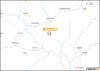 map of Binangi