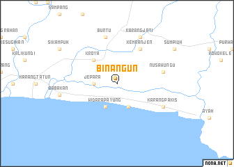 map of Binangun