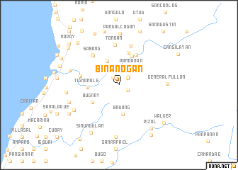 map of Binanogan