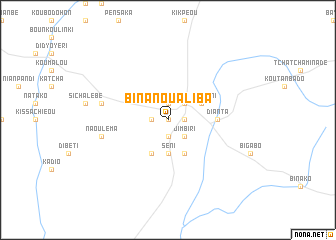 map of Binanoualiba