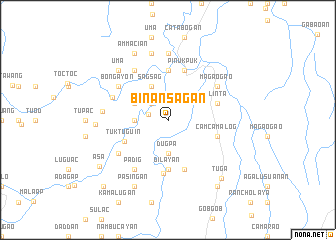 map of Binansagan