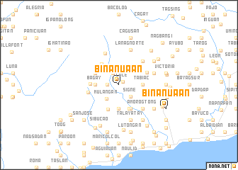 map of Binanuaan