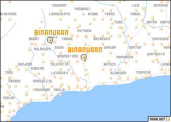 map of Binanua-an