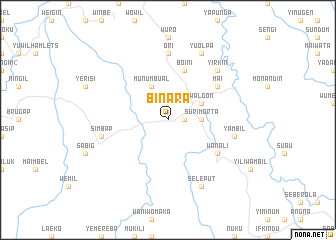 map of Binara