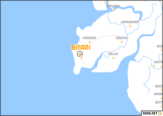map of Binari