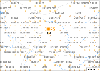 map of Binas
