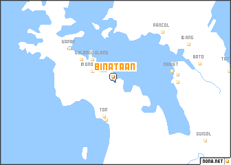 map of Binataan