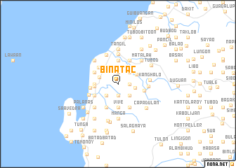 map of Binatac