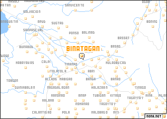 map of Binatagan