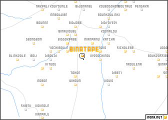 map of Binatapé