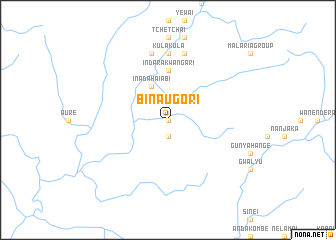 map of Binaugori
