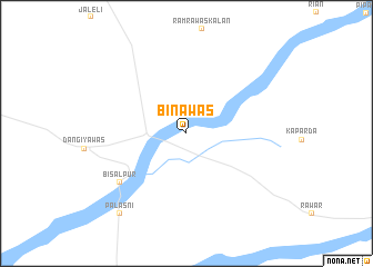 map of Bīnāwās
