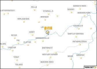 map of Bina