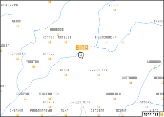 map of Bina