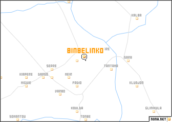 map of Binbélinko