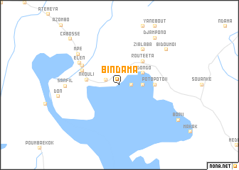 map of Bindama