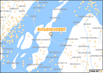 map of Binda Mehrbān