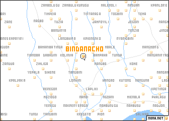 map of Bindanacho