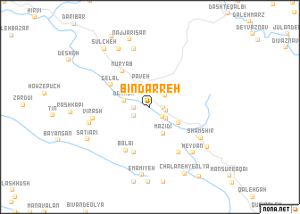 map of Bīndarreh