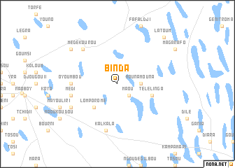map of Binda