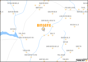 map of Bindéré