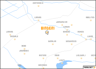 map of Binderi