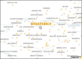 map of Bindersbach