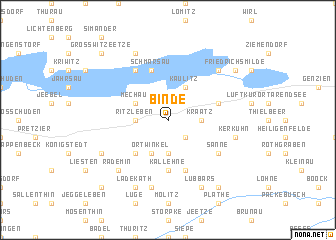 map of Binde