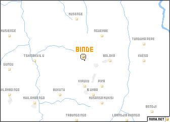 map of Binde