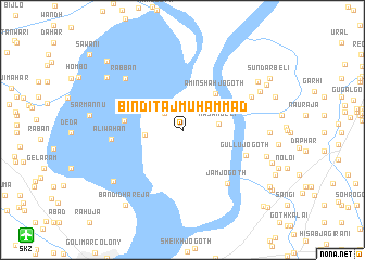 map of Bindi Tāj Muhammad