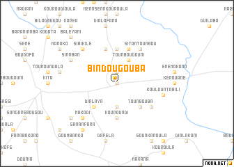 map of Bindougouba