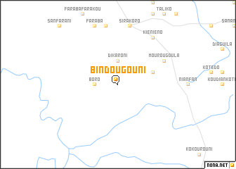 map of Bindougouni