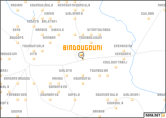 map of Bindougouni