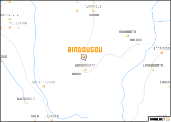 map of Bindougou