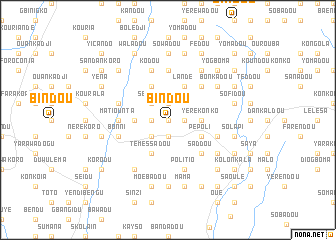 map of Bindou