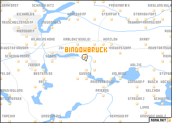 map of Bindowbrück