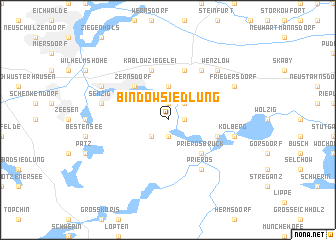 map of Bindow Siedlung