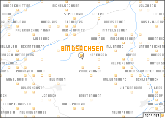 map of Bindsachsen