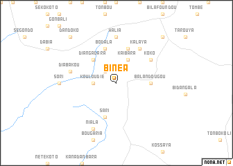 map of Binéa