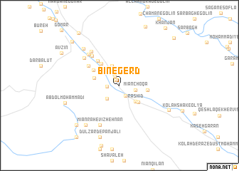 map of Bīn-e Gerd