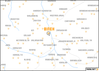 map of Bīneh