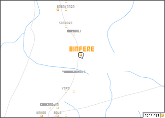 map of Binféré