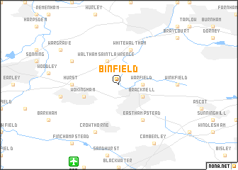 map of Binfield