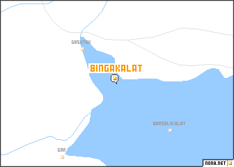 map of Binga Kalāt